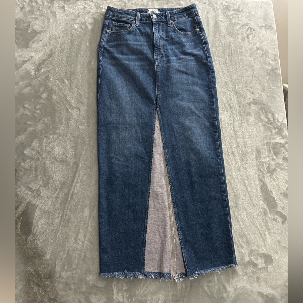 PAIGE Angela denim maxi skirt - Picture 3 of 16
